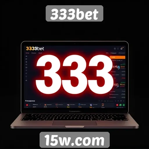 Interface e design do site 333bet